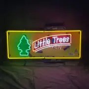 Little Tree Air Freshers Made in USA Neon Signs Light Glass with Acrylic 24"x12"