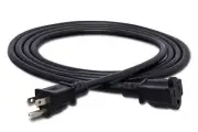 Hosa PWX-425 Power Extension Cord 25 ft NEMA 5-15R to NEMA 5-15P, 14 AWG
