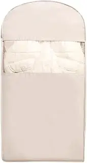 [Generic] Space Saving Hanging Garment Bag w/Self Compression Zipper Storage Bag(Beige L)