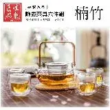 在飛比找遠傳friDay購物優惠-【誠製良品】耐熱玻璃靜思茶具組/泡茶組/六件套 GT503-