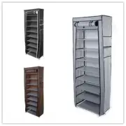 Fashionable Room-saving 9 Lattices Non-woven Fabric Shoe Rack Shoebox Home Decor