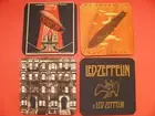 4 x Neoprene Drink Coasters 10cm x 10cm Led Zeppelin #2- Your Design or Logo