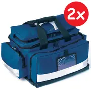 2 x Blue First Aid Trauma Bag Large