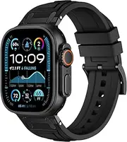 Compatible with Apple Watch Series 10 Strap 46mm Soft Silicone Breathable Strap for iWatch Ultra 1/2 49mm Series 9/8/7/6/5/4/SE 45mm/44mm Men Women