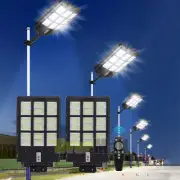 Super Bright 1200W Led Light with Motion Sensor Outside Solar Lights IP65 300㎡