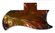 SG Half Face Pickguard Custom Gibson Graphic Graphical Guitar Single Fractal 3