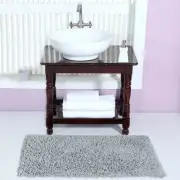 Knightsbridge Chenille Shaggy 220 GSF Non Skid Back Bath Rug 20 x 30