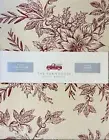 The Farmhouse Red Poinsettia Woven Metallic Gold Cloth Tablecloth 60” Round