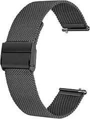 [Deolven] Metal Watch Straps, Quick Release Bracelets, Milanese Watch Strap for Men and Women, Smartwatch and Traditional Watch
