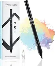 PSX Stylus Pen for Apple iPad 2018-2025｜Ergonomic Design Custom Shortcuts, Pixel-Perfect with Metal Chrome Tip｜Pencil for iPad 11th & 10th Generation, Pro 11"/12.9"/M4, Air 3/4/5/M2/M3, mini 5/6th Gen