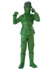 Boys Green Army Boy Costume