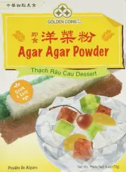 1 X 6Oz Golden Coins Agar Agar Powder, Oriental Dessert, Product of USA