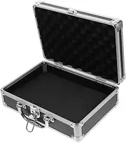 CHILDWEET Suitcase Aluminum Multifunctional Toolbox Key Lock Secure Storage for Travel and Medicine