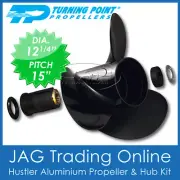 12-1/4" x 15" EVINRUDE JOHNSON PROP 40,48,50,55,60,65,75hp PROPELLER KIT 778774