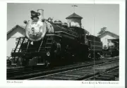 *NJ Postcard-"Steam Engine/Ringoes Engine House" *B River & W Railroad {G279-S2}