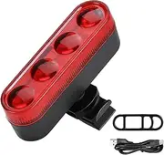 Cycle Lights for Night Riding, Waterproof Scooter Lights, Multifunctional Bikes Lighting Tools, Rechargeable Scooter Red Taillight for Outdoor