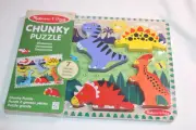 Melissa & Doug Chunky Puzzle Dinosaurs Child Toddler Learning New