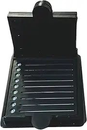 Sticky Note Holder - Sticky Pads Dispenser with Stencil | Portable Memo Note Holder | Post It Note Holder with Lined Box | Sturdy Reusable Desk Organizer with 5 Templates for Paper Organization, Teach