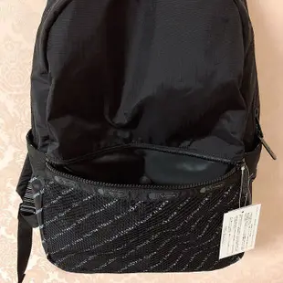 ╭＊全新現貨＊LeSportsac 3426 黑色字母 輕量防水 大款 大容量拉鏈休閒旅行雙肩包 書包 後背包 電腦包