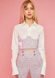 [Sugar Thrillz] Star Pupil Tweed Underbust Corset