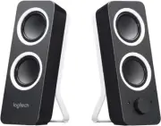 Logitech Z200 Stereo Speakers 10W RMS Power Adjustable Bass Headphone Jack