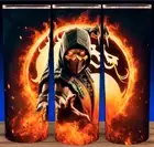 Scorpion Mortal Kombat Gaming Get Over Here Cup Mug Tumbler Cup 20oz