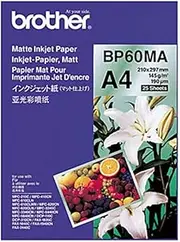 Brother BP60MA A4 Matte Paper, 25 Sheet