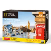 120pc National Geographic 21.5cm London Tower Bridge 3D Puzzle Kids Play Toy 8+