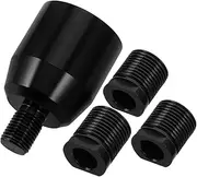 CRILSTYLEO Shift Ball Head Adapter Car Shift Knob Adapter Shift Knob Boot Retainer Gear Shift Knob Retainer Car Shift Knob Connector Car Accessory Car Gear Knob Adapter Aluminum Alloy Black