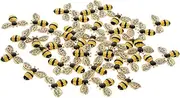 [Beatifufu] 40pcs Miniature Bee Charms Diy Phone Case Decorations Alloy Craft Ornaments