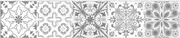 Window Stickers Gray Pattern Tile Stickers for Washbasin Bathroom Kitchen Porcelain Table Wardrobe Tile Stickers Gray A Style 15 * 75Cm