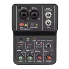 2 Channel Audio Mixer Mini Sound Mixing Console USB Music Live Record Board Hot
