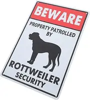 Beware of Dog Sign Vintage Metal Home Decor Retro Warning for Garden Yard Unique Idea for Dog Lovers