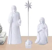 Christmas Nativity Scene Set | Christmas Nativity Scene Nativity Set - Nativity Ornaments Christmas Ornaments for Christmas Birthday New Year