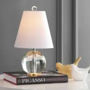JONATHAN Y Tiffany Table Lamp 16" 1-Light Incandescent Traditional Plug-In Clear