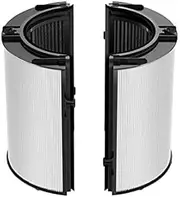 2 in 1 HEPA+Carbon Filter Compatible with Dyson HP04 TP04 DP04 PH04 HP09 TP09 HP07 TP07 HP06 TP06, H13 Grade True HEPA Replacement Filter (Black)