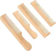 Ipetboom 4pcs Wooden Hair Combs for Women Styling Tool Portable Travel Comb Curly Hair Care