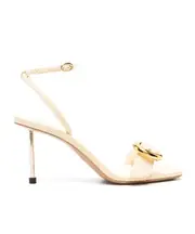 Jacquemus Circle Square Sling-Backs 36 Nude