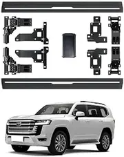 MOMOAU Plug-N-Play Electric Running Boards with LED Lights Compatible with 2016-2019 Toyota Land Cruiser LC200 | Automatic Retractable Power Steps, 600LB Capacity, Anti-Slip Surface, Vehicle-Specific