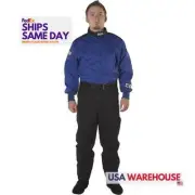 G-Force GFR4125XXLBU Blue 2XL Fire Retardant Fabric Driving Suit SFI 3.2A/1