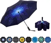 [NOORNY] Inverted Umbrella Double Layer Automatic Folding Reserve Umbrella Windproof UV Protection for Rain Car Travel Outdoor Men Women