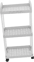 WEKADRIN Rolling Utility Cart Versatile Plastic Storage Organizer with Wheels for Kitchen Bathroom Nursery Office and Craft Supplies Easy Mobility and Sturdy Design
