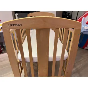 The Mam Bab夢貝比 德國進口櫸木中床 嬰兒床/床邊床