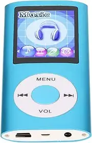 MP3 Player for Kids, 1.8 Inch Color Display Screen Portable Music Playback 30 Hours,Supporting Photo Viewer,Video,E Book Reader (Blue)