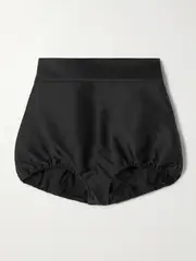 [SHUSHU/TONG] SHUSHU/TONG - Satin Shorts - Black - UK 14 UK 14 Black