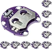 Lilypad CR2032 Button Cell Battery Holder for Arduino Small Slide Switch Board DIY CR2032 Battery Holder Housing Module Pack of 10