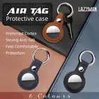 For Apple AirTags Leather Case Protective Shell Location Tracker Air Tag Cover