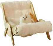 Furry Indoor Cat Sofa - Calming Pet Bed, Soft Relaxing Sofa | Furry Indoor Cat Sofa Bed, Soft Plush Cat Sofa Bed, Soft Plush Cat Sofa Bed