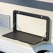 Weisshorn Caravan Table 800 x 450mm Camping Motorhome Folding Lockable Black