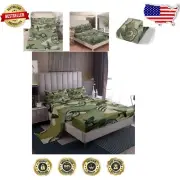 Airplane Themed Kids Bedding Set - Camouflage Twin Size 3pcs Sheet Collection